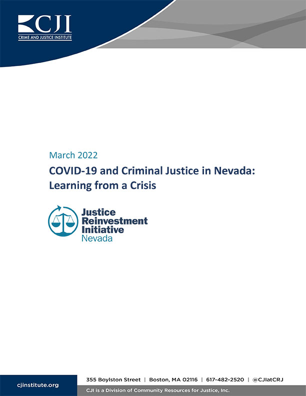 COVID-19 and Criminal Justice in Nevada: Learning from a Crisis cover