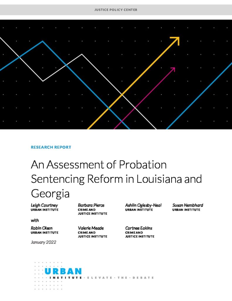 Probation Sentencing-Reform Georgia cover